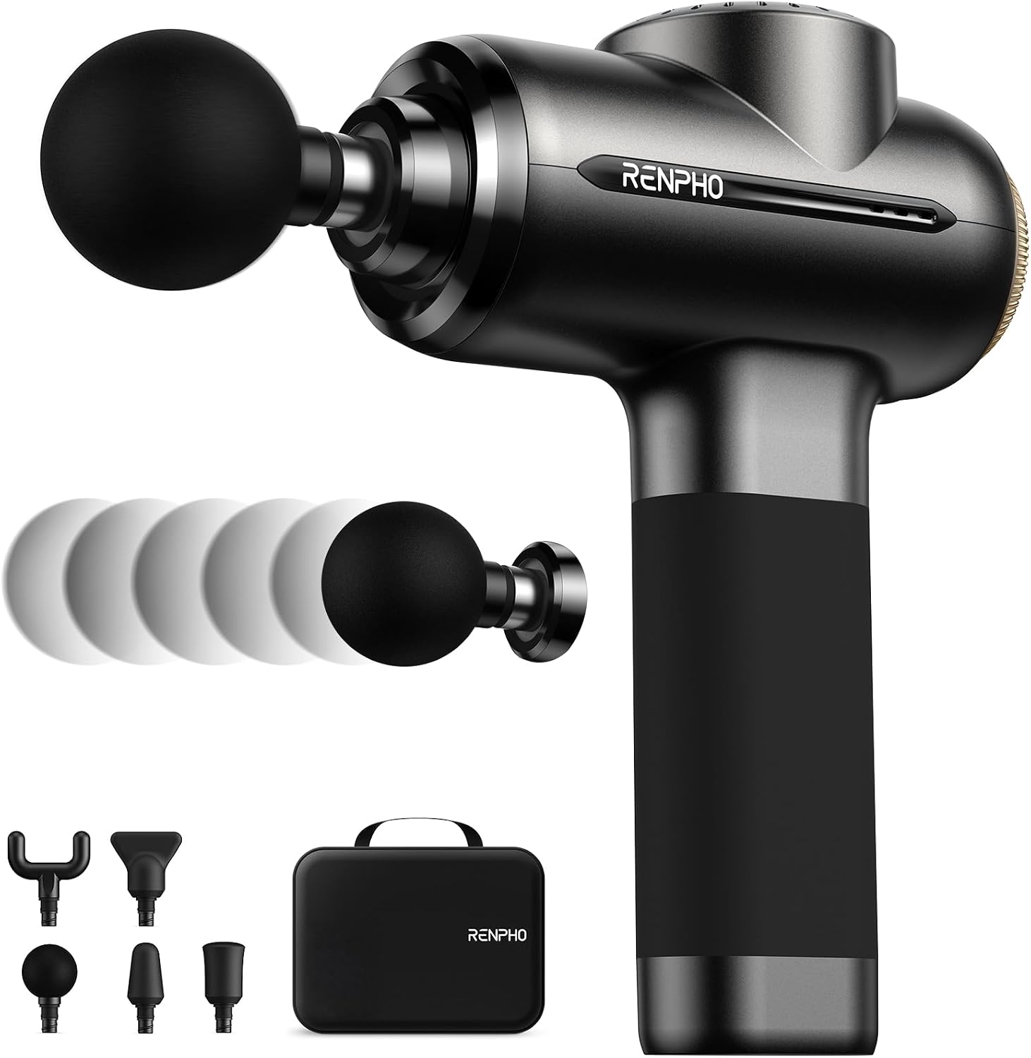 Active Thermacool 2 Red Massage Gun with Infrared Heating, Cool Head | VA Display, Deep Tissue Massage for Athletes, Percussion Massager with Heat & Cool for Muscle Relief, 3 Light Modes, 5 Speeds